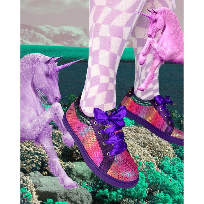 Irregular Choice Wasabi Wanderer | Ribbon Lace Trainers | Iconic By Irregular Choice