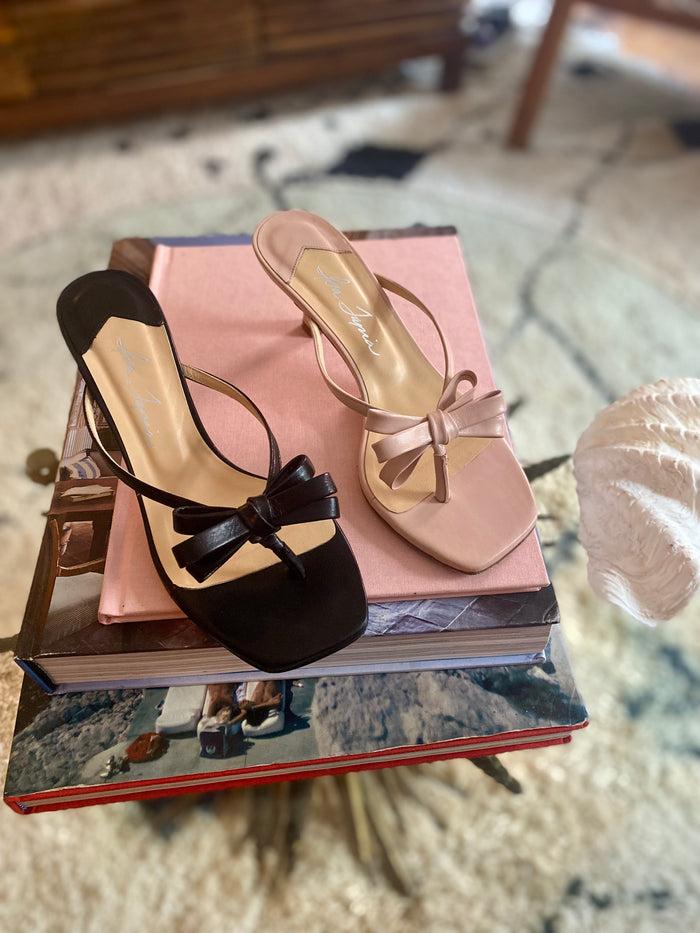 isa tapia Chacha Beverly Hills Pink Napa kitten heel