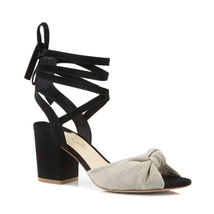 isa tapia Alma Black Linen