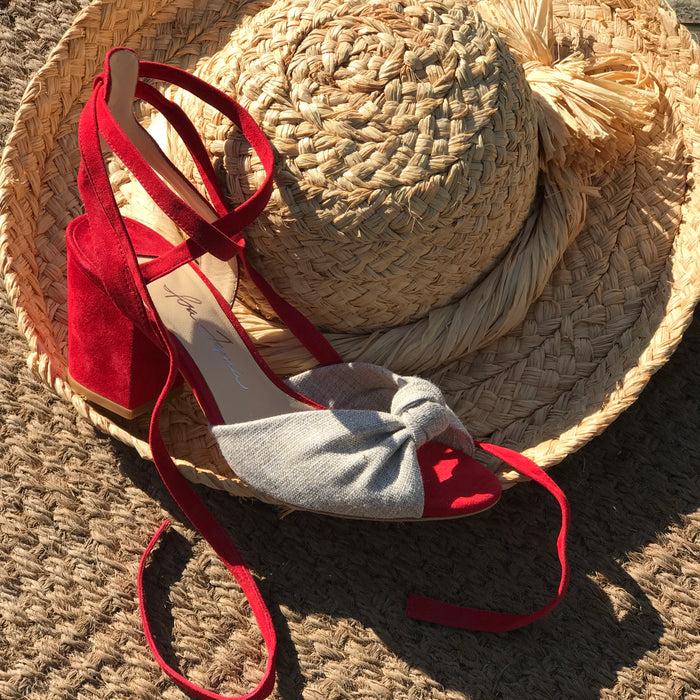 Isa Tapia Alma Red Linen