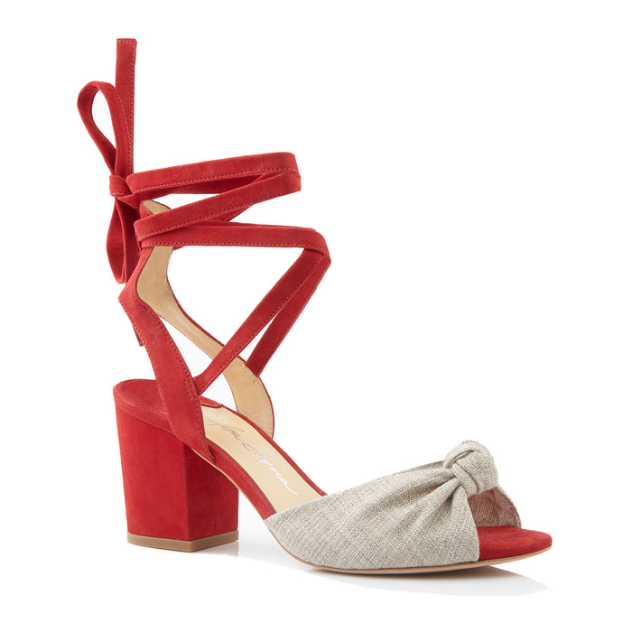 isa tapia Alma Red Linen