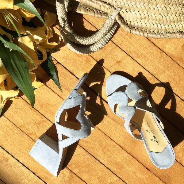 Isa Tapia Amor Palace Blue Suede