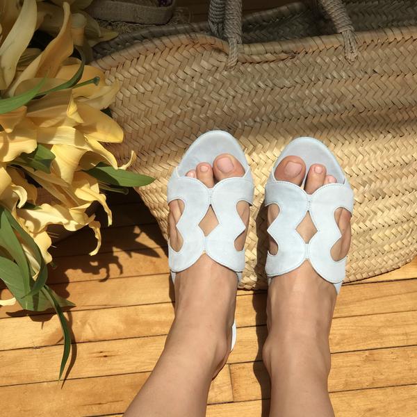 Isa Tapia Amor Palace Blue Suede