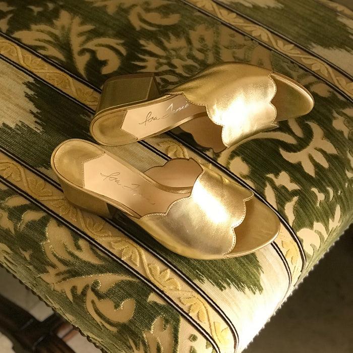 Isa Tapia Chiqui Gold Leather