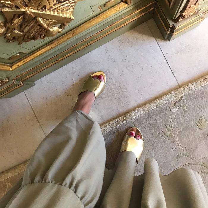 Isa Tapia Chiqui Gold Leather