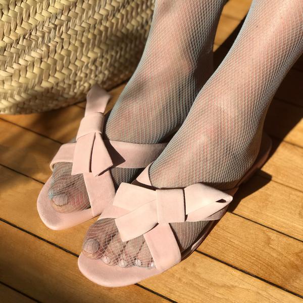 Isa Tapia Natalia Beverly Hills Pink Suede