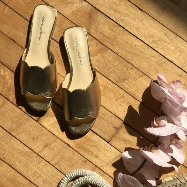 Isa Tapia Neva Gold Leather