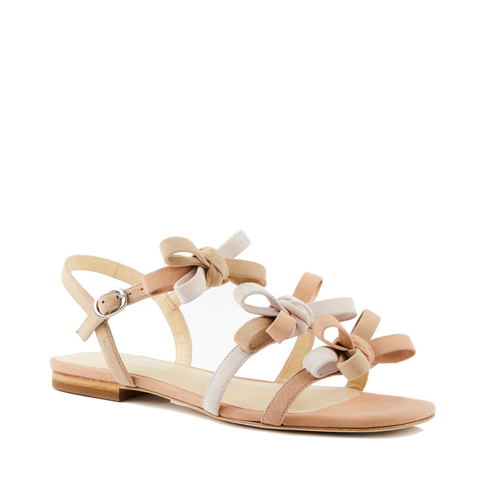 isa tapia Nikita Peach-Pink Suede