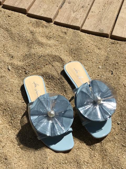 Isa Tapia Novak Palace Blue Patent Leather