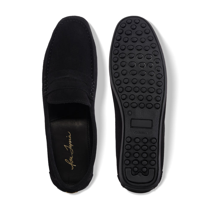 Isa Tapia Senna Black Suede Driver