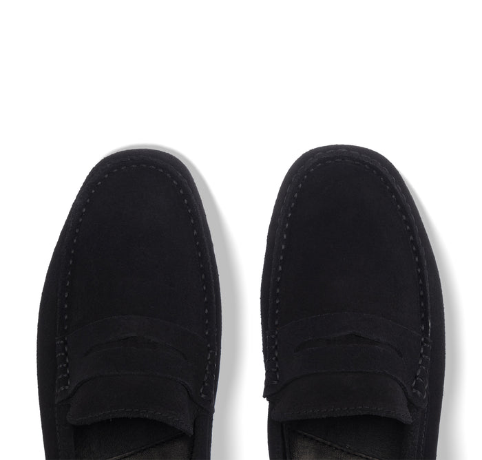 Isa Tapia Senna Black Suede Driver