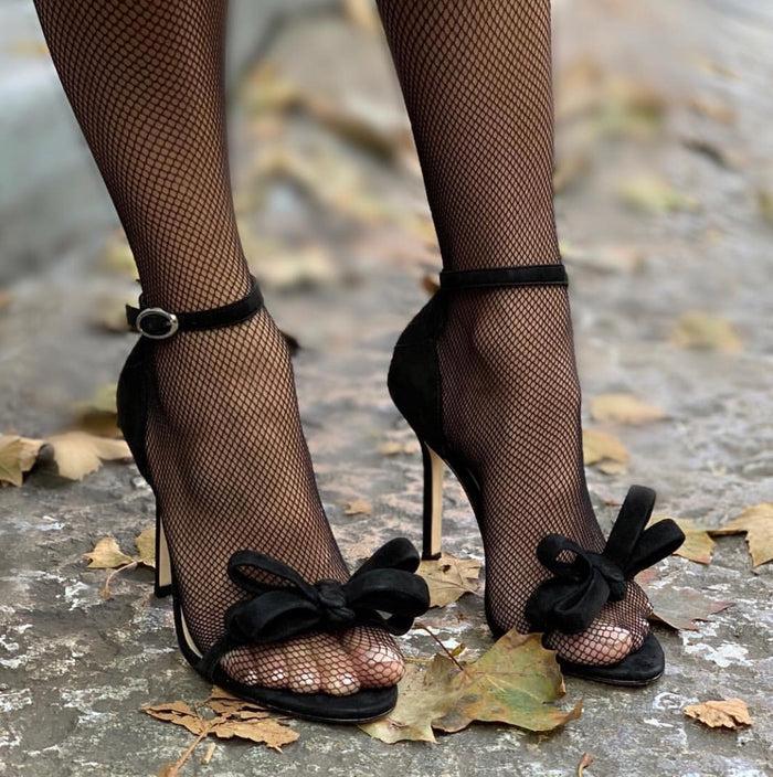 Isa Tapia Shelby Black Kid Suede/Nappa