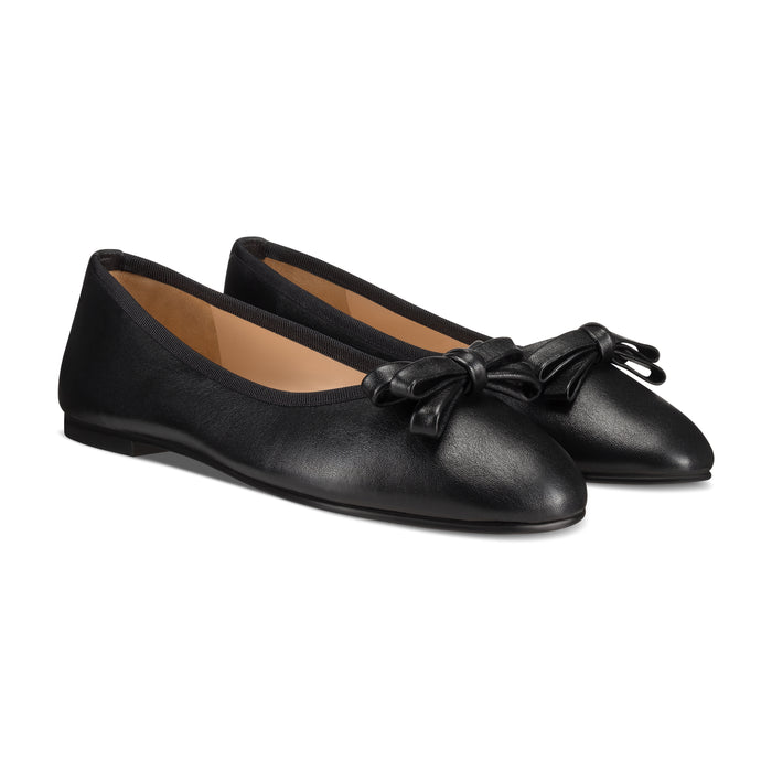 Isa Tapia Shelby Bow Black Ballerina