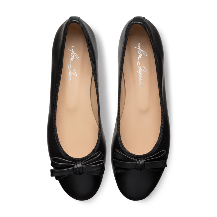 isa tapia Shelby Bow Black Ballerina