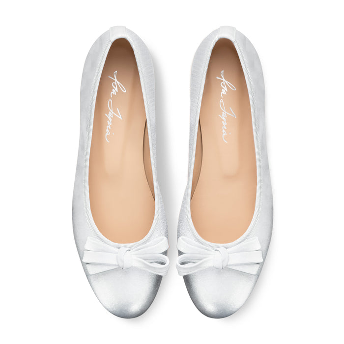 isa tapia Shelby Bow Silver Ballerina
