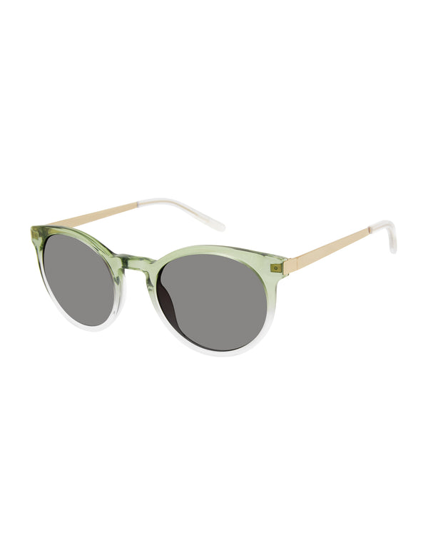 isaac mizrahi new york Acetate Frame Round Sunglasses