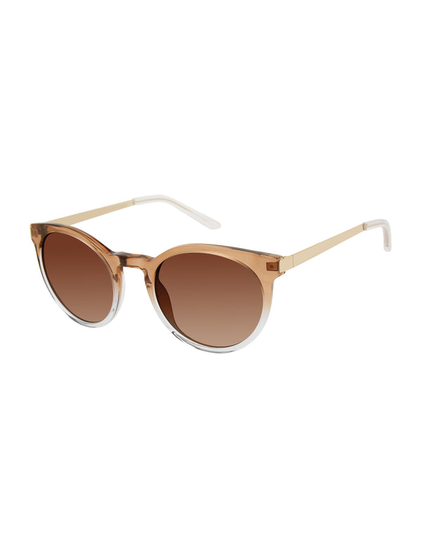 isaac mizrahi new york Acetate Frame Round Sunglasses