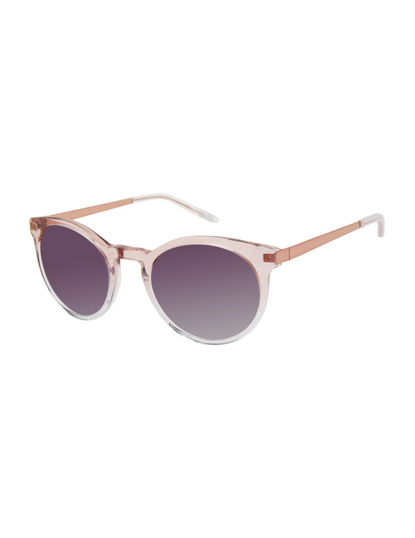 isaac mizrahi new york Acetate Frame Round Sunglasses