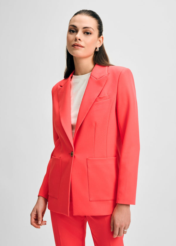 Isaac Mizrahi New York Blazer With Detachable Flower Pin