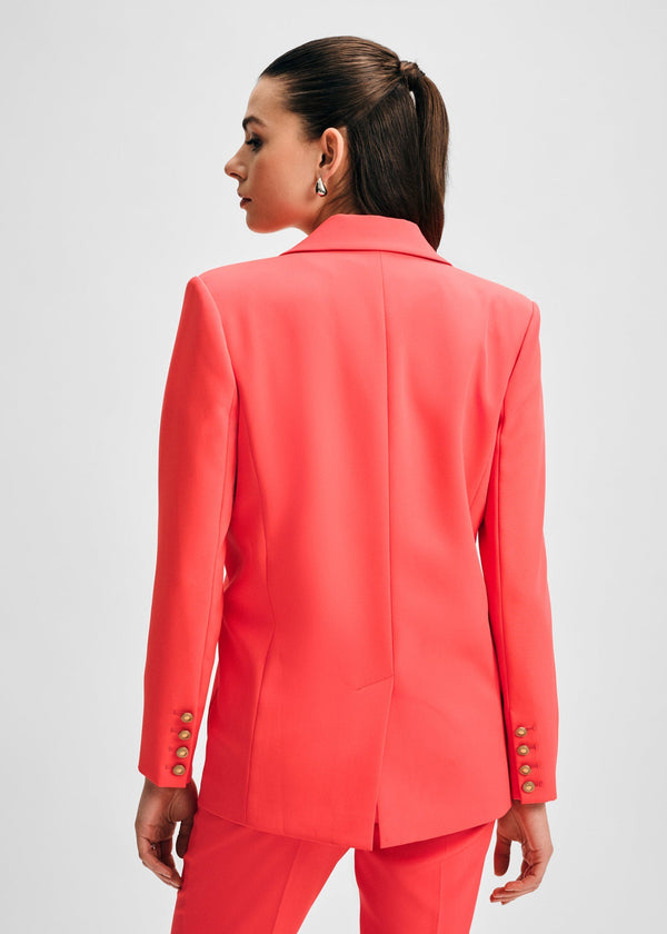 Isaac Mizrahi New York Blazer With Detachable Flower Pin