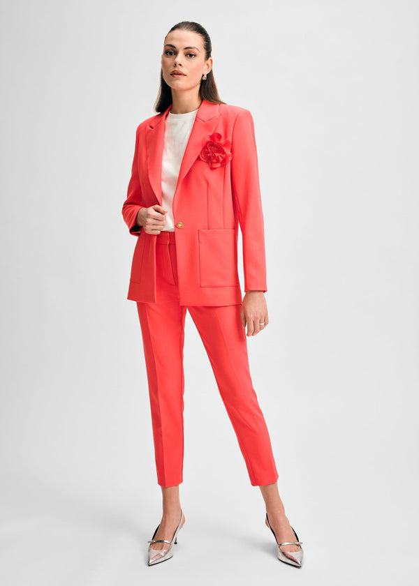 isaac mizrahi new york Blazer with Detachable Flower Pin