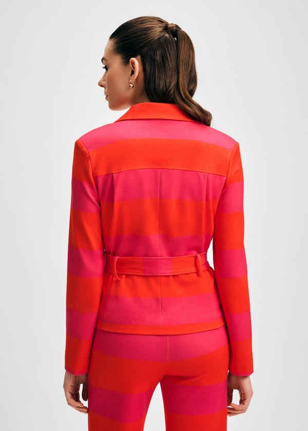 Isaac Mizrahi New York Belted Ponte Jacket