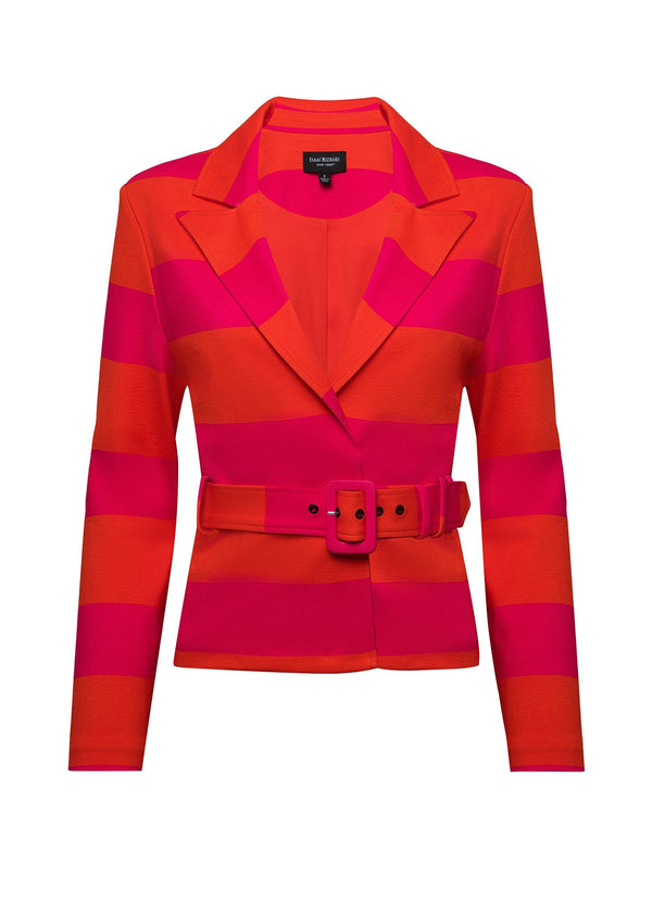 Isaac Mizrahi New York Belted Ponte Jacket