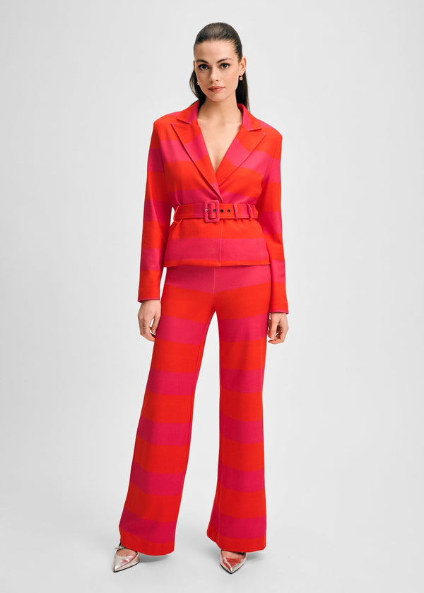 isaac mizrahi new york Belted Ponte Jacket