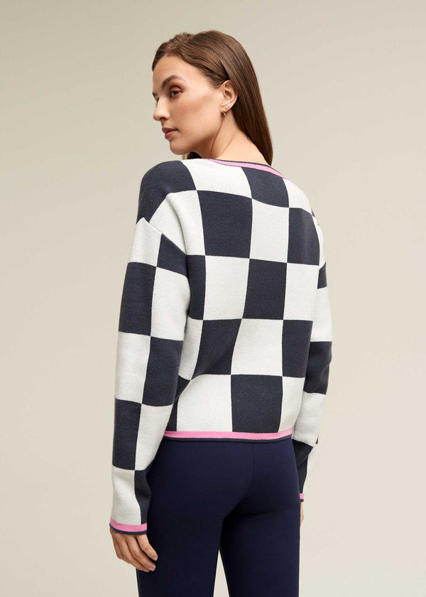Isaac Mizrahi New York Checker Board Sweater
