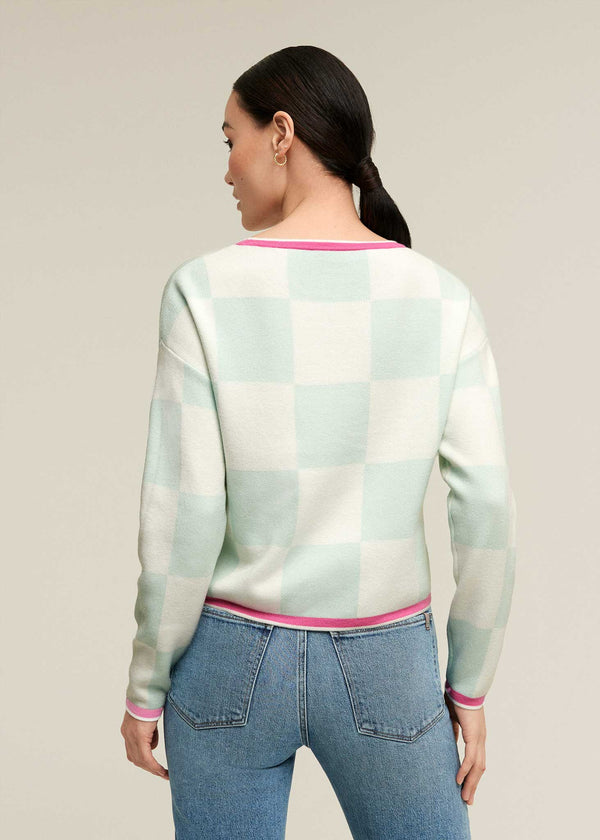 Isaac Mizrahi New York Checker Board Sweater