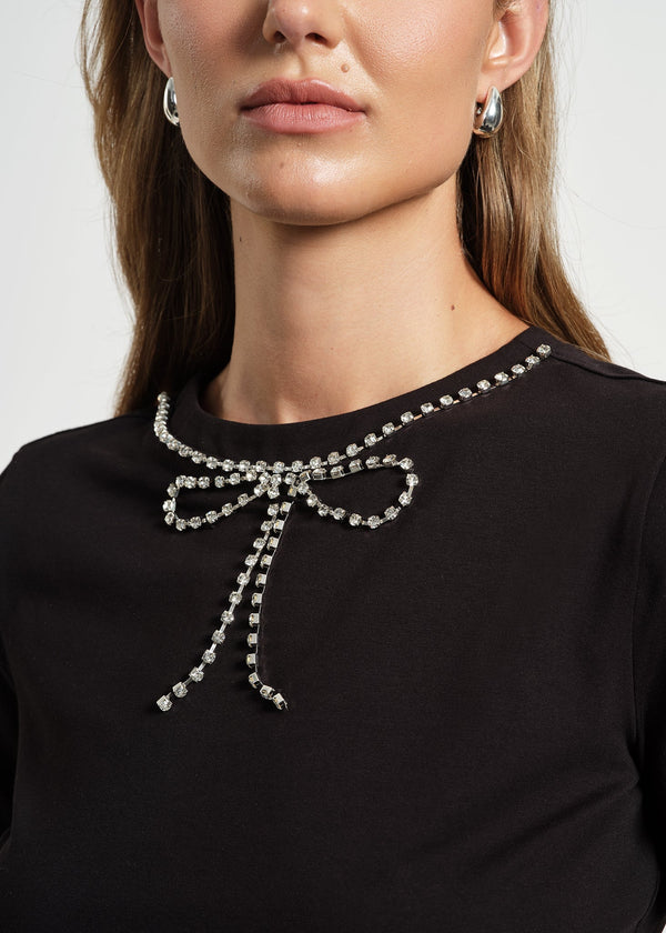 Isaac Mizrahi New York Crystal Bow Neck Tie