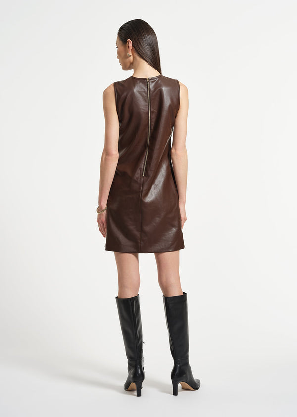 Isaac Mizrahi New York Faux Fur Combo Shift Dress