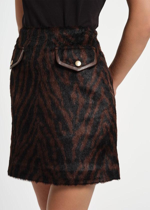 Isaac Mizrahi New York Faux Fur Mini Skirt