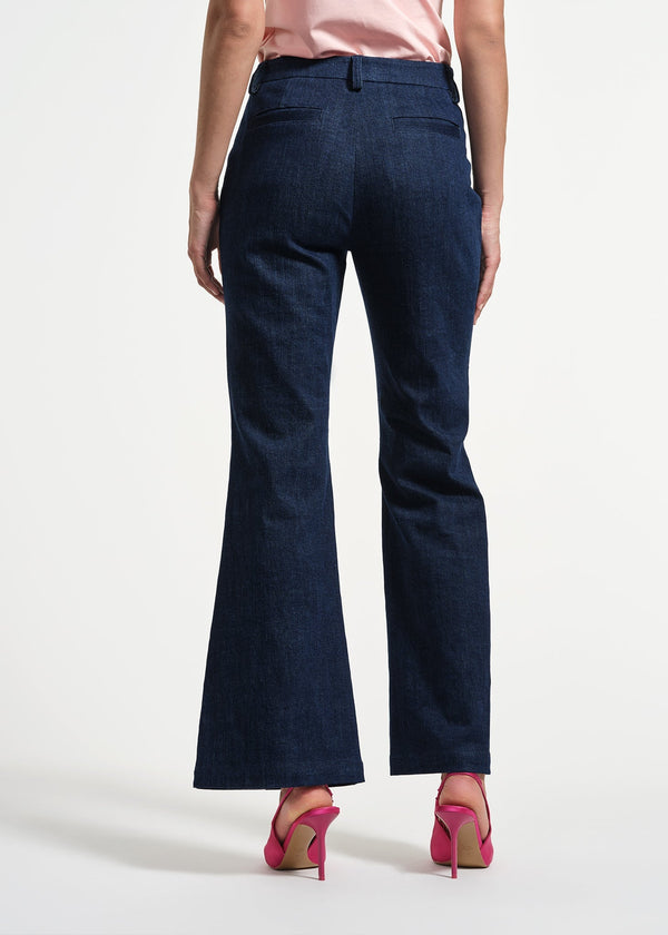 Isaac Mizrahi New York Flare Leg Seamed Jean