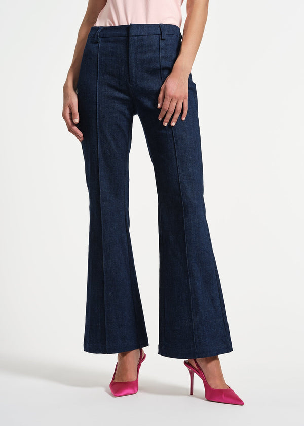 isaac mizrahi new york Flare Leg Seamed Jean