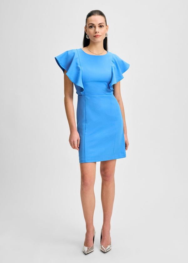 isaac mizrahi new york Flutter Detail Mini Dress