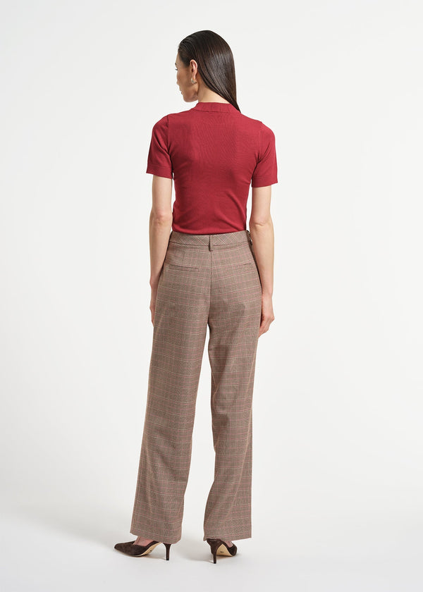 Isaac Mizrahi New York Pleated Plaid Pant