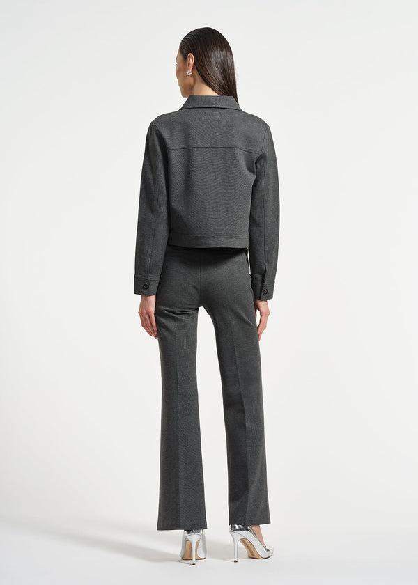 Isaac Mizrahi New York Ponte Crop Jacket