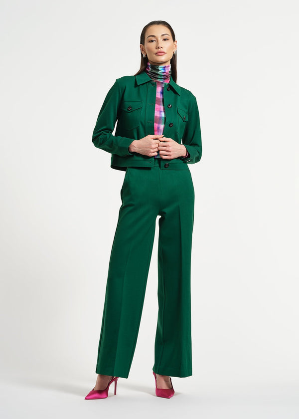 Isaac Mizrahi New York Ponte Crop Jacket