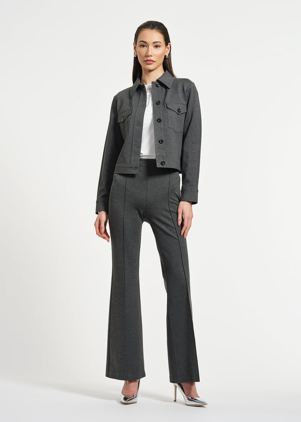 Isaac Mizrahi New York Ponte Crop Jacket