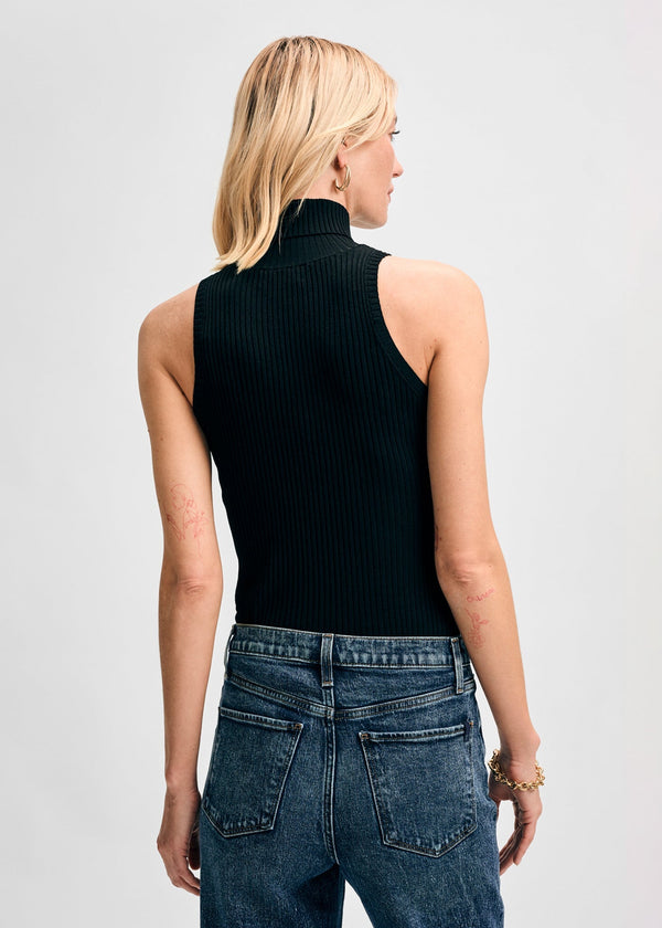 Isaac Mizrahi New York Rib Turtleneck Shell Tank