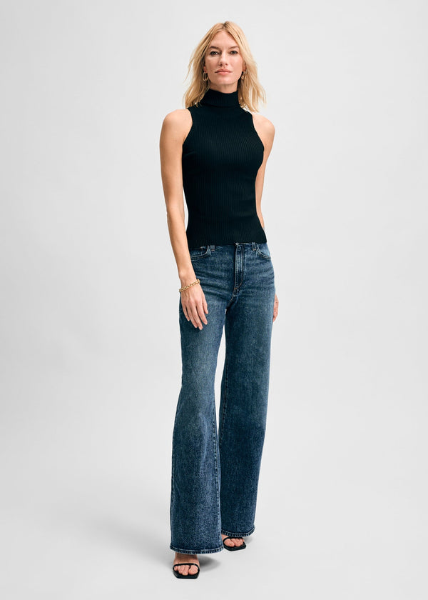 Isaac Mizrahi New York Rib Turtleneck Shell Tank