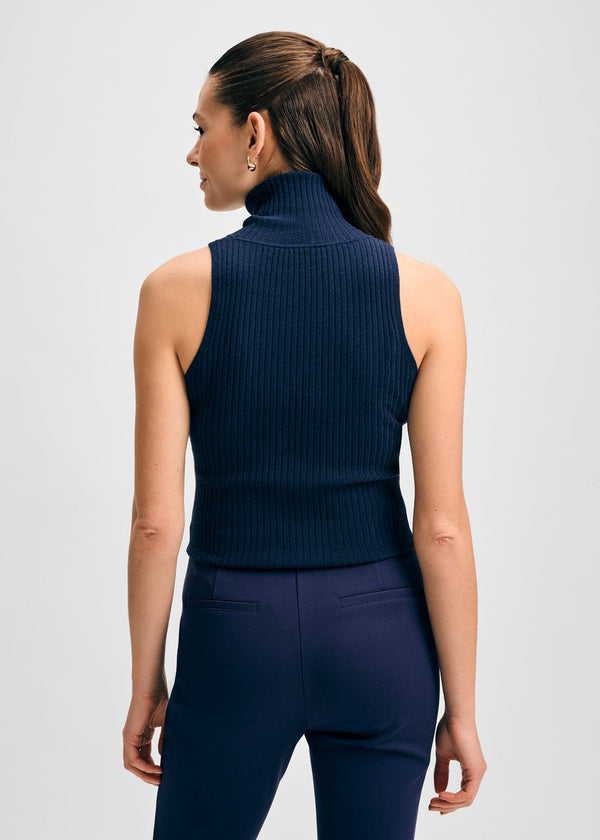 Isaac Mizrahi New York Rib Turtleneck Shell Tank