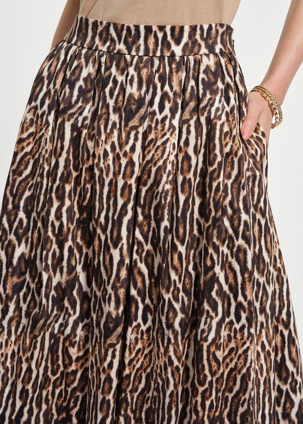 Isaac Mizrahi New York Sateen Midi Full Skirt