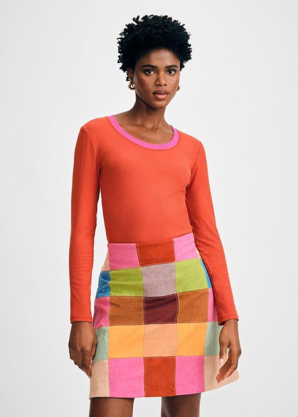 isaac mizrahi new york Scoop Neck Rib Top