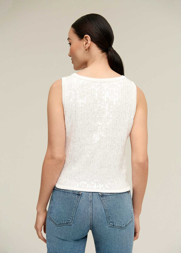 Isaac Mizrahi New York Sequin Tank Top