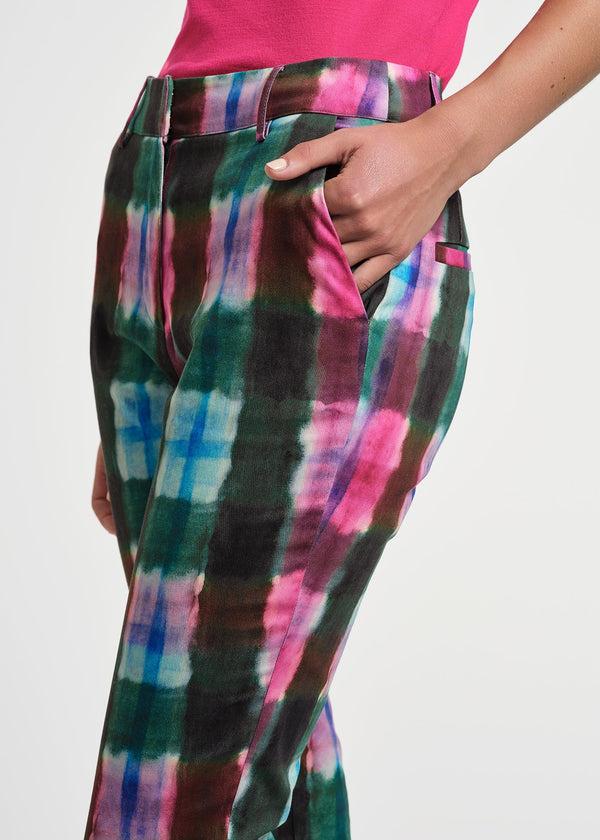 Isaac Mizrahi New York Slim Sateen Ankle Pant