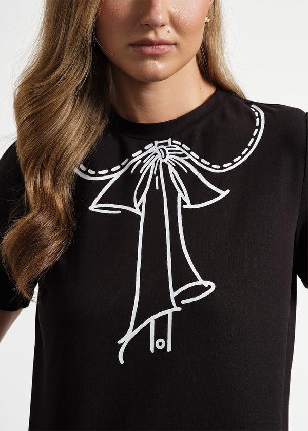 isaac mizrahi new york The Bow Graphic Tee