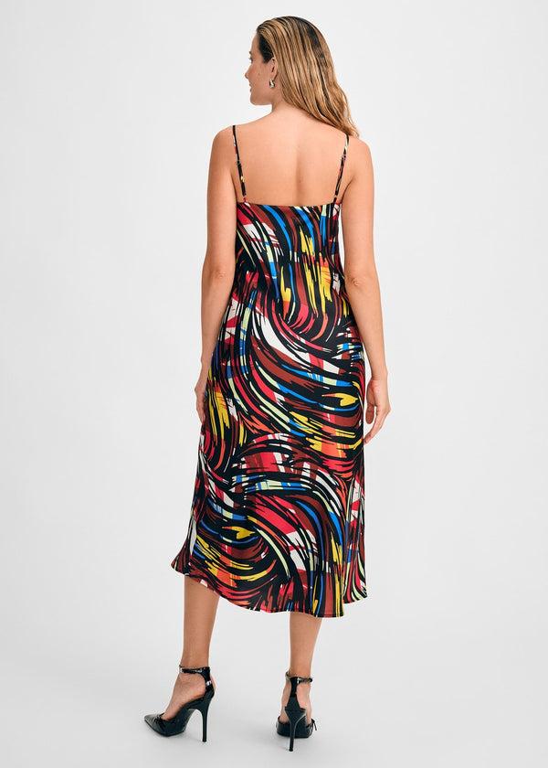 Isaac Mizrahi New York Trim Strap Slip Dress