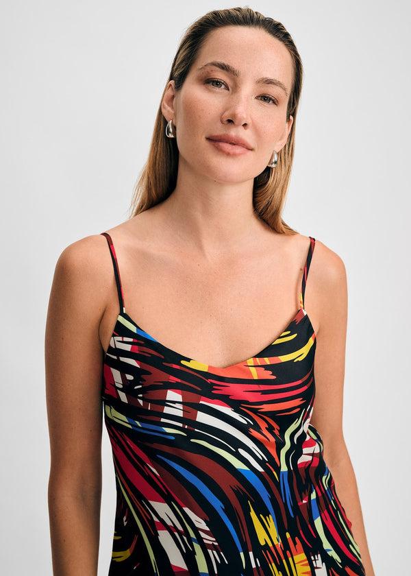 Isaac Mizrahi New York Trim Strap Slip Dress